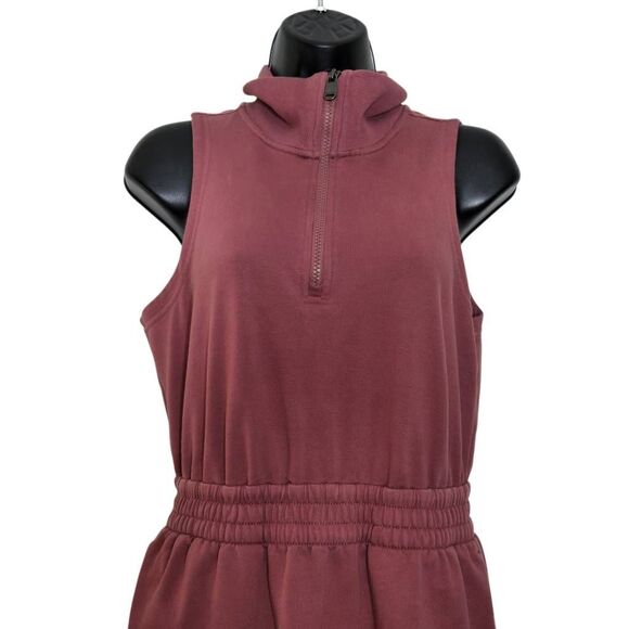 Athleta Retroterry Dress Size Small 1/4 Zip Pockets Comfort - Picture 2 of 6